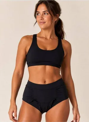 Lululemon Athletic Shorts Womens 2 Black Drawstring Low Rise Hot Yoga Volleyball thumbnail 1