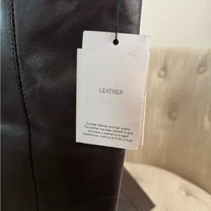 Mango Leather High Boots thumbnail 7