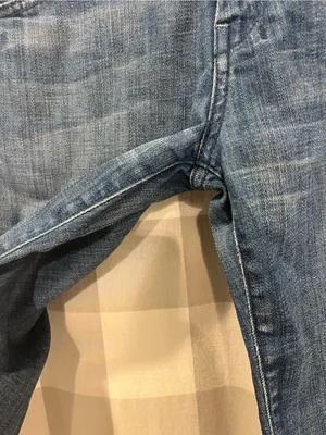 7 For All Mankind Blue Denim Bermuda Shorts thumbnail 3
