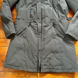 Gray Parka with Faux Fur Hood thumbnail 4