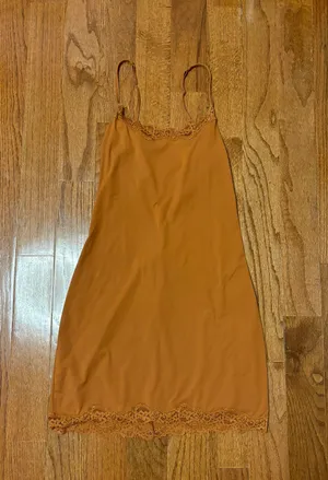 NWOT fits everybody corded slip lace dress - bronze thumbnail 3
