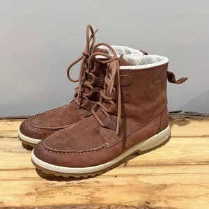 Sperry Maritime Cruz Waterproof Brown Leather Ankle Boot Size 9 B102‎ thumbnail 2