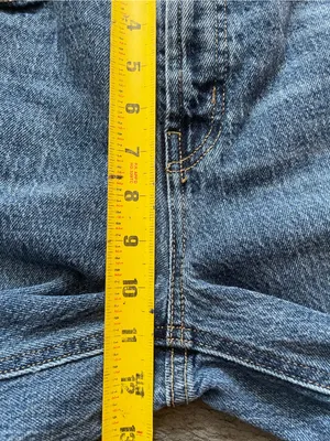 Old navy Classic High-Rise Straight wide Leg Jeans - Dark Blue thumbnail 6