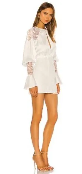 Revolve x Michael Costello Shandy white mini dress thumbnail 1