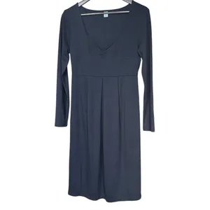 NWT Old Navy Maternity Black Crepe Fit & Flare Dress Sz M‎ thumbnail 2