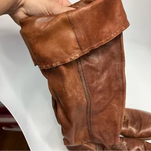 Nicole soft leather boots knee‎ high size 7.5 Brown thumbnail 5