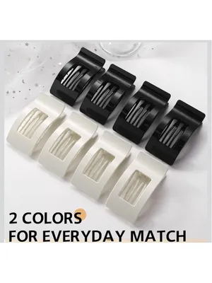 NEW 8 Pk French Flat Hair Clips Large No-Slip Claw Barrettes thumbnail 7