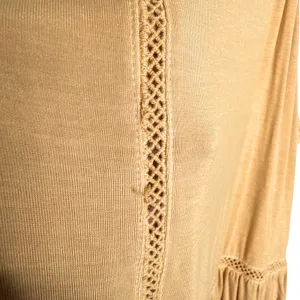 American Eagle Soft & Sexy Yellow Lace Trim Sleeveless Tank Top Size Large Boho thumbnail 5
