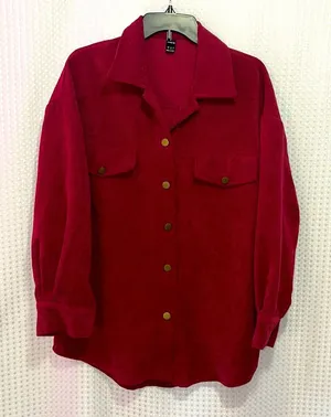 SHEIN Oversized and comfortable rust colored jacket/shirt thumbnail 1