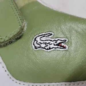 Lacoste Womens Vito Driving Shoe 9 Green White Leather Suede Hook & Loop Sneaker thumbnail 16