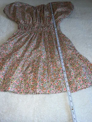 J.Crew Cinched Waist Puff Sleeve Floral Mini‎ Dress MT thumbnail 7