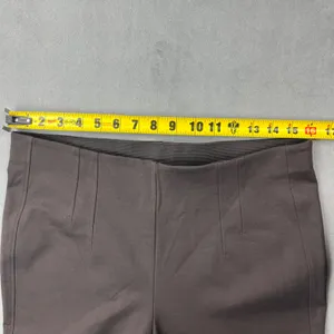 & Other Stories Flare Leg Trousers Size 12 Brown Elastic Waist Seam Detail thumbnail 6