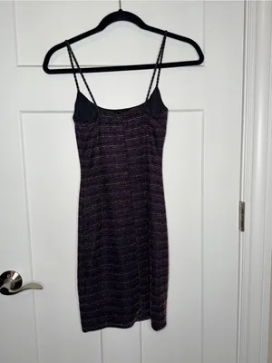 Lush Metallic Striped Tank Dress thumbnail 2