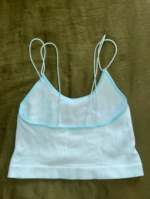 Forever 21 Light Blue Cropped Tank thumbnail 3