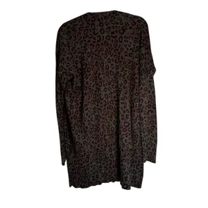 Sanctuary Leopard Print Longline Cardigan Sweater Olive Brown‎ Women's M thumbnail 10