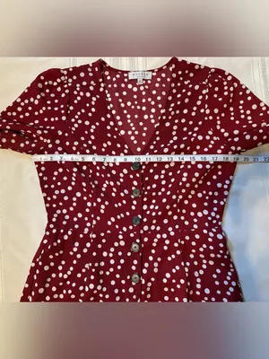 Hayden Los Angeles V-Neck Burgundy Polka Dot Button-Front Jumpsuit thumbnail 7