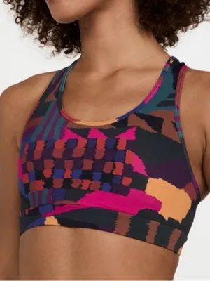 Farm Rio Abstract Patches racerback sports bra geometric print multicolor XS thumbnail 2