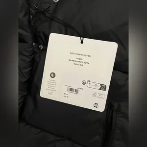 ALO Yoga NWT Gold Rush Puffer Jacket Full Zip, zipper pocket, very warm Black M thumbnail 9