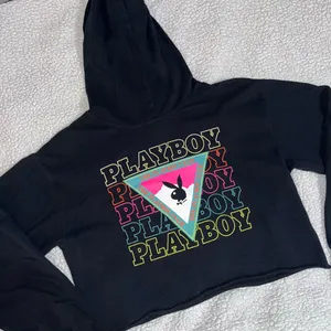 Playboy crop hoodie thumbnail 1