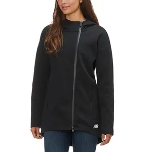 New Balance 247 Sport Full Zip Hoodie Women's Offset Zip Extended Length thumbnail 3