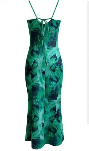Green Floral Maxi Dress thumbnail 2