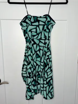 Candies Green Pattern Strapless Dress thumbnail 2