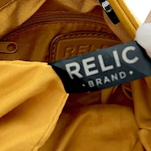Relic Brand Mustard Yellow Quilted Tote Bag‎ with Lock Detail thumbnail 8