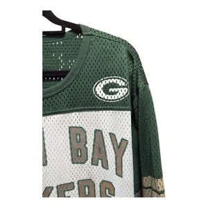 Women's NFL Team Apparel Green Bay Packers 3/4 Sleeve Jersey Shirt Size Medium thumbnail 3