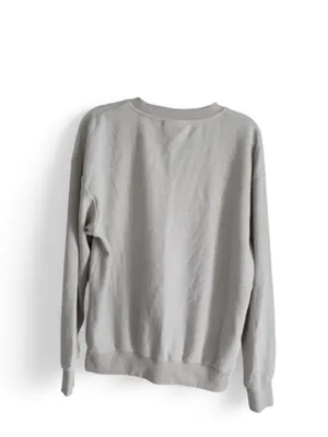 Comfrt Women's Waffle Knit long Sleeve Loungewear Sweater Beige Size Med thumbnail 3