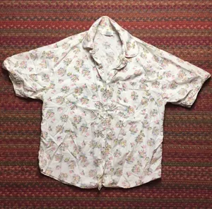 VINTAGE FLORAL BUTTON UP SHIRT Pink thumbnail 2