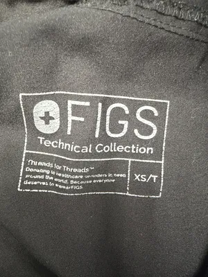 Figs Kade Cargo Black Scrub Trousers (Size XS/T) thumbnail 9