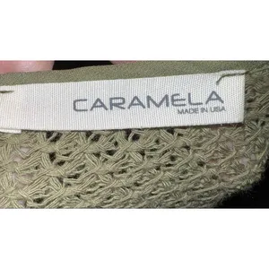 Women's Caramela Olive Green Knit Poncho Shrug Poncho thumbnail 6