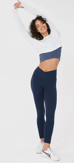 OFFLINE by AERIE Navy Blue Real Me Hi-Rise 7/8 Leggings thumbnail 1