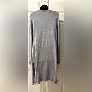 Love Tree Gray Open Front Cardigan Sweater size Medium thumbnail 7