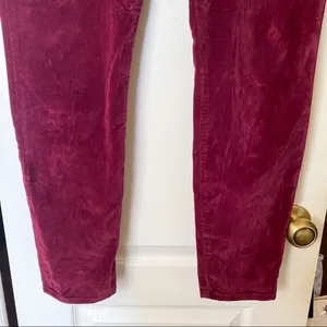 Reformation Pant‎ Rebecca Velvet High Rise Skinny Aubergine 31 GUC thumbnail 5