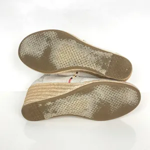 TOMS Desert Wedge Espadrille Canvas Shoes in Whisper - Size 8 thumbnail 12