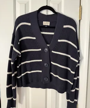 Target Navy Button Sweater thumbnail 1