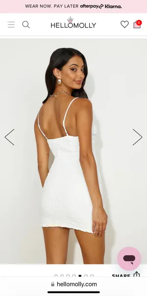 Hello Molly White Mini Dress thumbnail 3