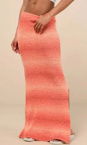 Lulus Knit Maxi Skirt thumbnail 1