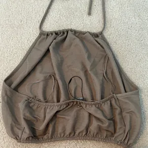 ZARA Stylish Tan Halter Top thumbnail 3
