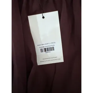 Outcast Anahi Mini Skirt Chocolate Brown Bubble Hem Medium NWT OC6346‎ thumbnail 7