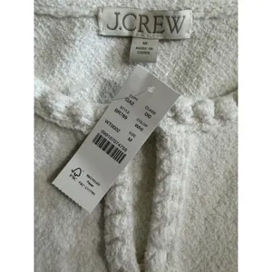 NWT J.Crew Odette Lady Jacket Cardigan Womens M White Gold Button Boucle thumbnail 7