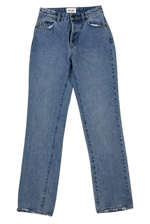 Rollas Classic Straight Jeans Light Wash High‎ Rise Regular Fit 24 Vintage thumbnail 1