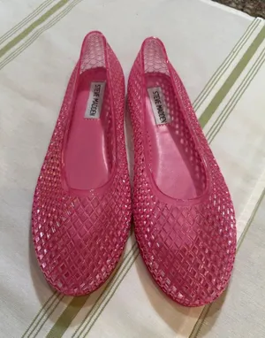 Steve Madden Pink Jelly Flats Size 7M thumbnail 1