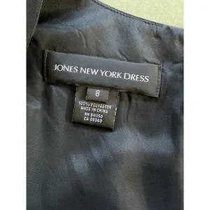 Jones New York Dress Black Polyester Midi Evening Career Work Party‎ Cocktail thumbnail 10
