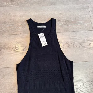 NWT Abercrombie Fitch Womens Black Textured Knit Mini Dress Tank Small‎ S thumbnail 3