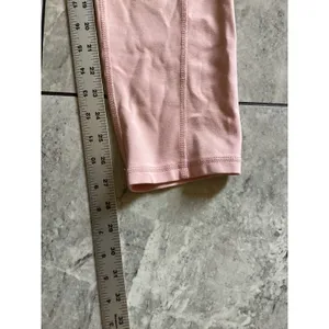 Jaanuu Womens High Waisted Yoga Scrub Pants Blush Pink Cargo Zipper Pocket M thumbnail 5