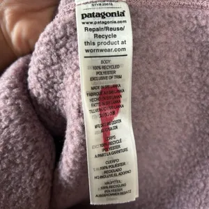 Patagonia Women's Better Sweater® 1/4-Zip in Hazy Purple Size Small Gently Used thumbnail 6