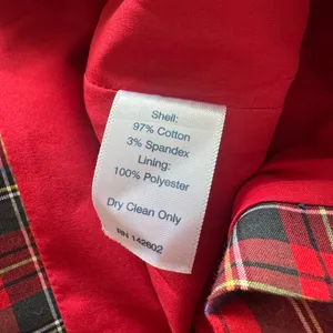 Sail to Sable Red Plaid Button-Back Blouse thumbnail 5
