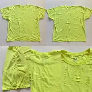 Fruit of the Loom Destroyed Bleached Neon Tee thumbnail 4